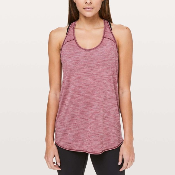lululemon athletica Tops - Lululemon essential tank heathered merlot 6